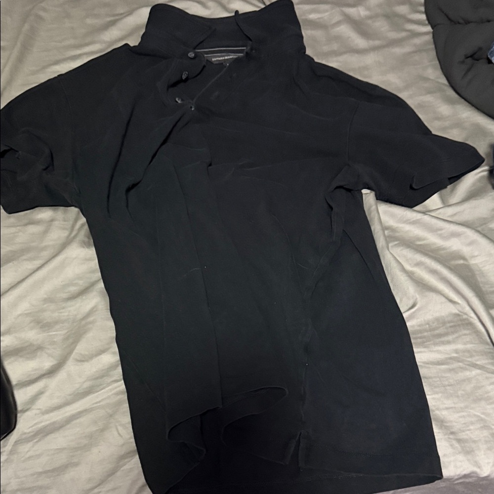 Express Men's Dark Polo Shirt